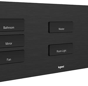 Legrand E5 – Bảng điều khiển mặt kim loại không viền, ghép tới 5 gang