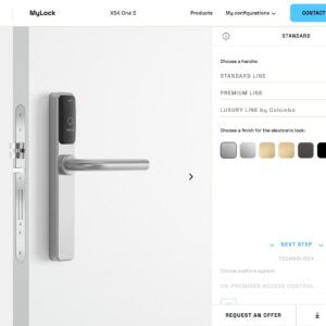 Khóa điện tử SALTO XS4 One / XS4 One S – Nẹp khóa thông minh không dây cho cửa Euro, DIN, ANSI